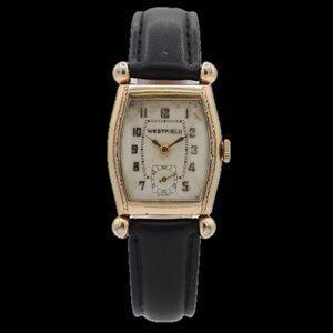Vintage 25mm Westfield Air King Men's Mechanical Wristwatch 10ZC Swiss Two Tone